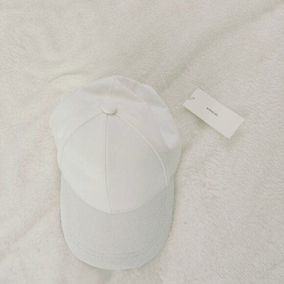 New Vince Embroidered White Adjustable Velcro Strap Baseball Cap One Size - Picture 3 of 6